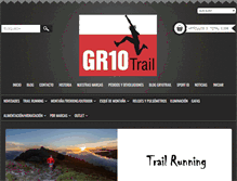Tablet Screenshot of gr10trail.com